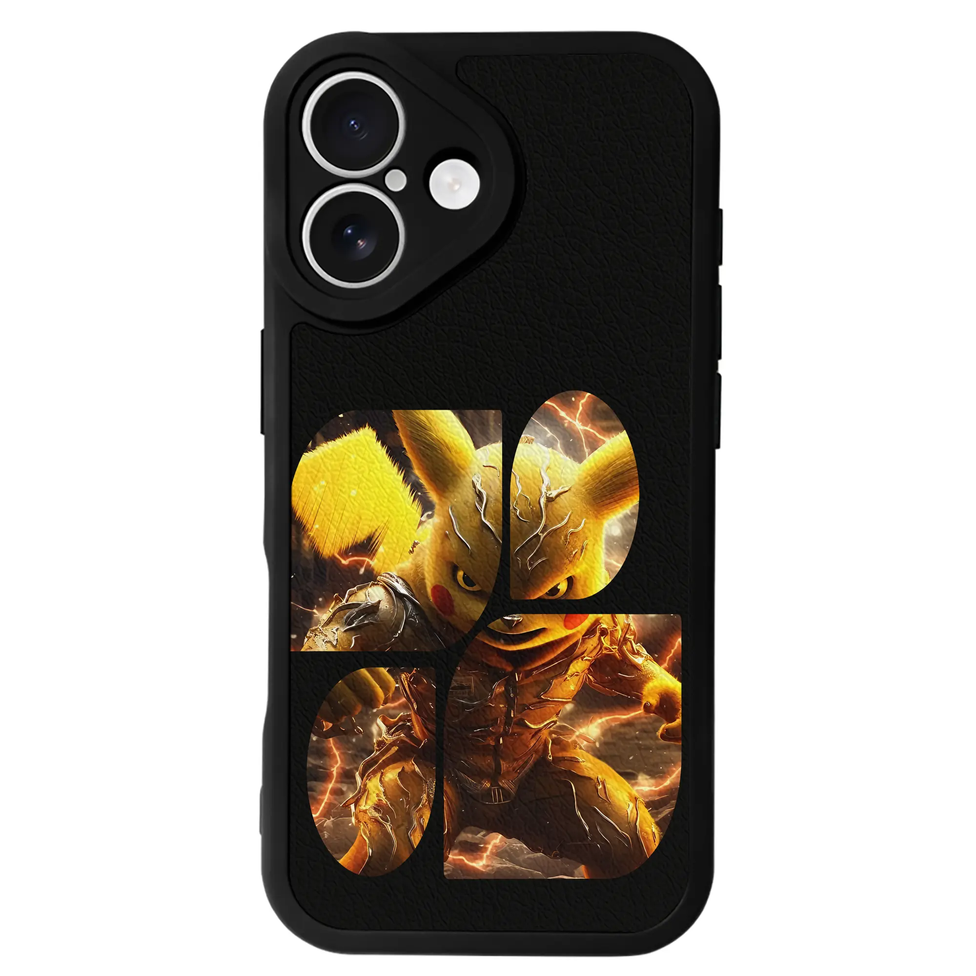 ポケモン グッズ,ピカチュウ - IPhone 16シリーズ対応 ・ シリコンスマホケース ・ レザー調 ・ 高精度フィット ・ 耐衝撃 ・ ワイヤレス充電対応 ・ 精密カット